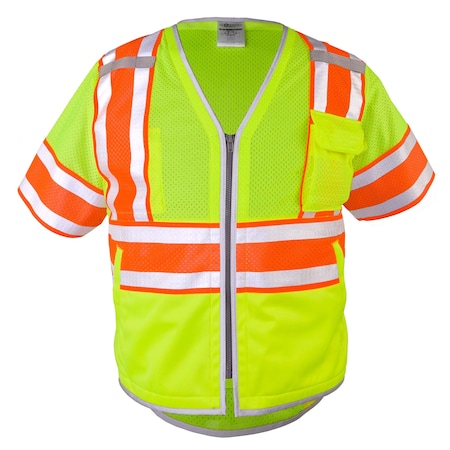 XL, Lime, Class 3, Premium Brilliant Series Ultimate Reflective Vest